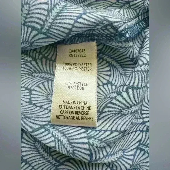 NWT Max Studio Crepe Tie Front Ruffle Sleeve Peasant Kimono Elastic Waist Blouse - Picture 10 of 10